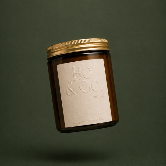 Smoky Wood & Bergamot.